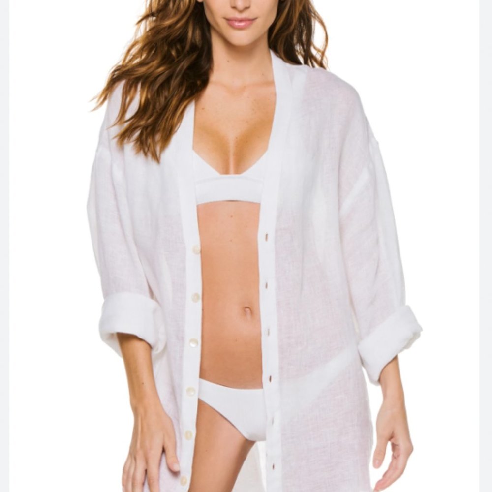 NWT Vitamin A Playa Vee Shirt Dress Size P/S
